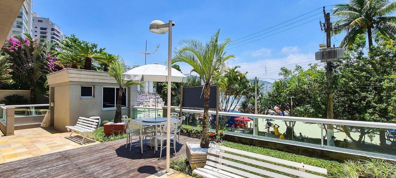 Apto Com Garagem E Lavanderia Em Frente A Praia Guarujá Zewnętrze zdjęcie